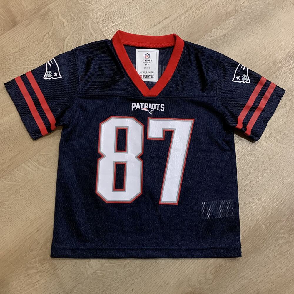 NFL New England Patriots Rob Gronkowski #87 Gronk Jersey 3T 3 Toddler Kids Baby